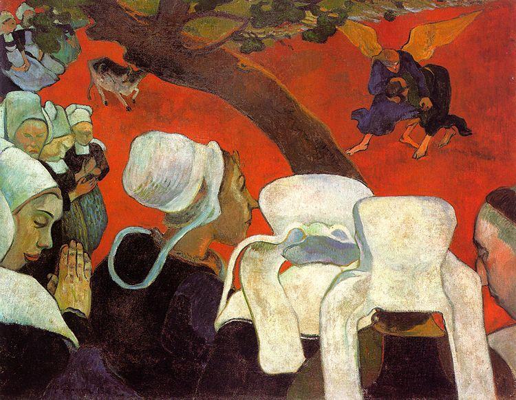 Paul Gauguin The Visitation after the Sermon Sweden oil painting art